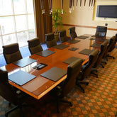 Black Leather Conference Table Pad, 20 x 16